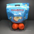 Free Sample Plastic Packaging Bag with Zipper For Fruit, apple, pear, orange, avocado, peach, mango and kiwi